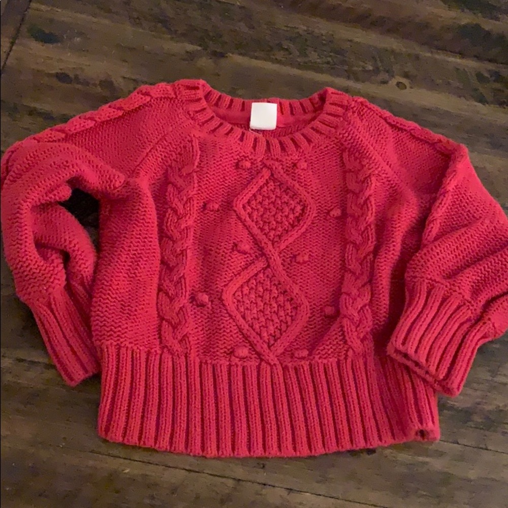 18-24M Red Gap Cable Knit Sweater